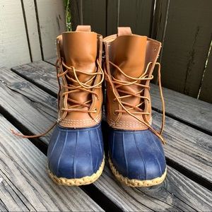 L.L. Bean Duck Boots - Wide size 8